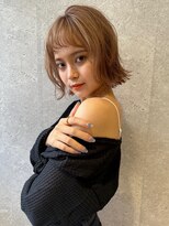 アース 三軒茶屋店(HAIR&MAKE EARTH) 三軒茶屋_レディース_ミディアム_ブリーチ_ハイトーン_ボブ_小顔