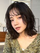 ラフィス ヘアールーチェ 樟葉店(La fith hair luce) 【La fith】ニュアンス巻き×シアーブラック