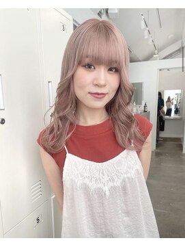 ジーナ オモテサンドウ(XENA) ケアブリーチ×ハイトーン×ピンクベージュ(表参道)