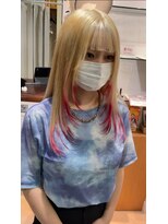 ヘアサロン アウラ(hair salon aura) グレージュカラー透明感カラーオリーブカラー