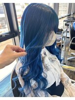 ガルボ ヘアー(garbo hair) ハイトーンブルーカラー寒色10代20代