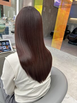 ロンドルーチェ 心斎橋(Lond luce) ダークアッシュ/ミディアムレイヤーカット［髪質改善/縮毛矯正］