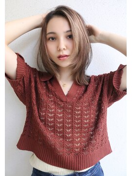 ブゾン(buZon) 【buZonブゾン】プツッとボブ×顔まわりレイヤー