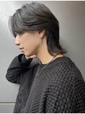 ロングウルフ 中性ウルフ メンズウルフ センターパート A1122