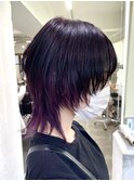 ショートウルフ/ウルフカット/インナーカラー/推しカラー