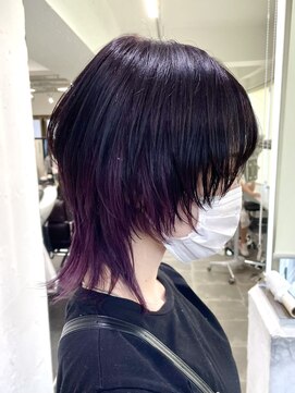 ポプルス(popls) ショートウルフ/ウルフカット/インナーカラー/推しカラー