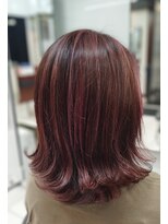 ヘアースタジオ ジェイワン(hair studio J ONE)&nbsp;30代40代50代60代ピンク系　ハイライト　脱白髪染め　白髪ぼかし