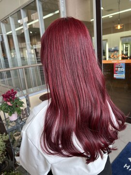 エイム ヘアメイク 横川店(eim HAIR MAKE) ルビーレッド