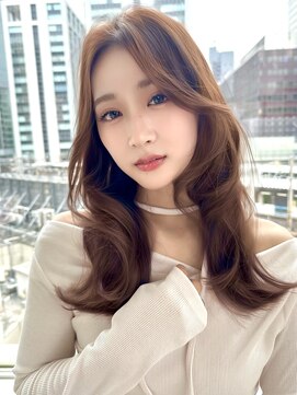 バイオレットジェム(Violet`jem) 顔まわり韓国内巻きレイヤーカットマロンベージュKA-68