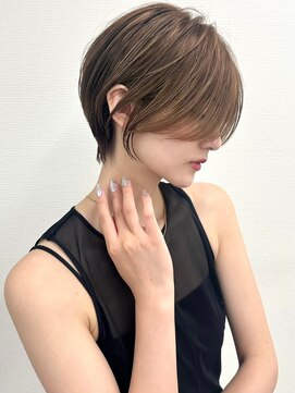 ゴカン バイ ジル ブラン 名古屋(Gokan by JIL BLAN) ハイライトバレイヤージュダブルカラーショートカット30代40代