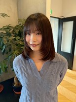 ラヴィズム 長岡店(LUVISM)&nbsp;◎韓国ヘアー顔周りレイヤーおくれ毛ミディアム前髪新潟長岡宮関