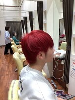 美容室ヒラトヤ 都南店&nbsp;爽やかカジュアル20代30代サラサラマッシュレッドカラー