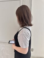 ヨーク(YOKE)&nbsp;YOKE 切りっぱなしボブレイヤーボブラベンダーアッシュベージュ