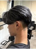 ホワイトハイライトセンターパート