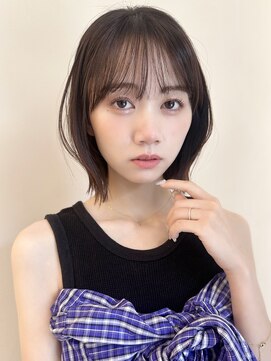 セイドット リー(Say. Ree) say.ショートボブひし形ショートローズブラウン暗めカラー