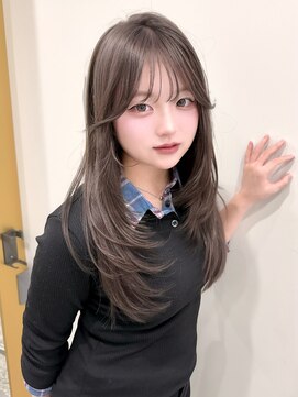 ボタン 熊本(VOTAN) 艶髪カラー/レイヤーカット/髪質改善/ブリーチ/韓国ヨシンモリ