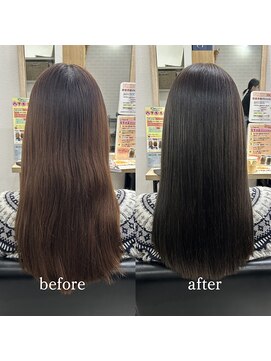 20代30代40代髪質改善トリートメント縮毛矯正艶感ストレート