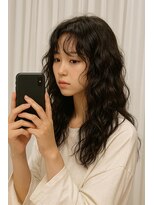 ジュノヘアージャパン 表参道(JUNO HAIR JAPAN)&nbsp;韓国ヘア/ダークアッシュ/ミディアムレイヤーカット/韓国パーマ