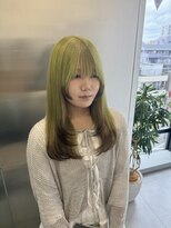 ゴウトゥデイシェアサロン 町田店(GO TODAY SHAiRE SALON)&nbsp;ライムグリーン/エンドカラー/デザインカラー【町田】