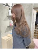 着物ヘア/ダークアッシュ/ミディアムレイヤーカット/梅田