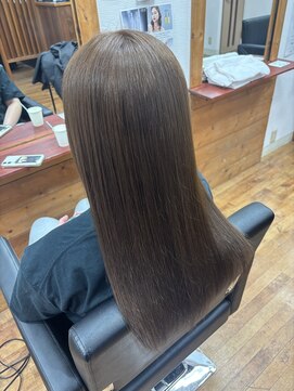 ノアサロン(Noa SALON) ブリーチなしWカラー×ミルクティベージュ