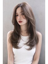 ブランニュー オーバー 難波店(Brandnew over)&nbsp;【Brandnew】レイヤーカット＿ミルクティーベージュ＿20代30代