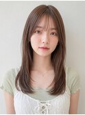 夏カラーブリーチなしロングレイヤーカット/小顔/艶髪p浦和