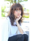 シースルーバングエアリーウルフロング