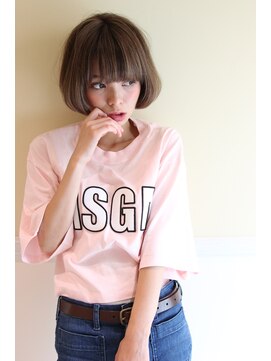 レウナ 外苑前(Reuna) 大人可愛いボブスタイル　フレンチボブ　黒髪アッシュ