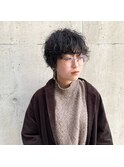 ショートにパーマ