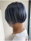 ボブ風サファイヤブルージュ