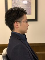ヒロギンザバーバーショップ 神楽坂店(HIRO GINZA BARBER SHOP)&nbsp;七三パーマスタイル
