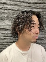 ヒロギンザ 恵比寿店(HIRO GINZA)&nbsp;ツーブロックビジネスショートフェードかき上げツイストパーマ