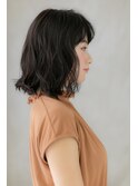 □くせ毛風黒髪小顔くびれボブパーマ206-5★上尾10代20代30代