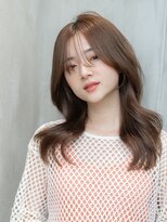 ケアリー 武蔵小杉(Carelly) 大人かわいい前髪セシルカットココアブラウンフリンジウェーブ