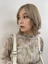 バサ 保谷店(BASSA)&nbsp;［ウルフ］ミルクティーベージュ×外ハネウルフ☆