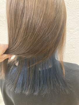 トモ tomo ビューティプラザ BEAUTY PLAZA 襟足インナーカラー