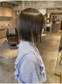 【顎下ラインボブ×アッシュグレー】