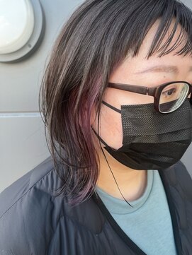 ヘアークラフト アニー 南郷18丁目店(HAIR CRAFT Annie) パープルインナーカラー