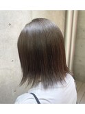 【代官山美容室】グレージュ☆切りっぱなしボブ