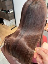 アディクト 東陽町西口(addict)&nbsp;ハイダメージ髪質改善＿ライトブラウン＿セミロング［東陽町］