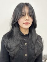 ピープスアンドスー 表参道 渋谷(Peeps&Suu.) ざくざくとしたセミロングレイヤー韓国ワンホンヘア