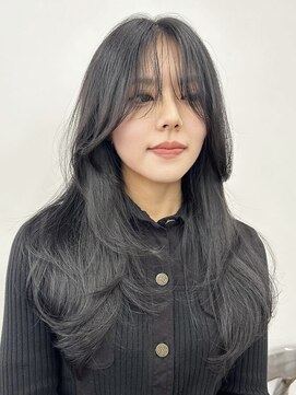 ピープスアンドスー 表参道 渋谷(Peeps&Suu.) ざくざくとしたセミロングレイヤー韓国ワンホンヘア