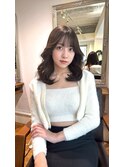 黒髪カタロググレーベージュアッシュカラー