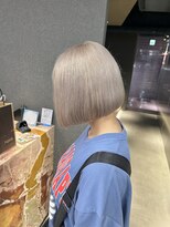 ペレ 栄店(PELE) デザインカラー/レイヤーカット/ウェットヘア/オリーブベージュ