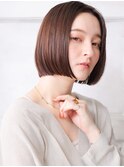 大人可愛い小顔美髪ツヤ髪ヘルシースタイルヘイリーボブA3
