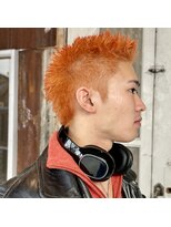 エルエー 大津店(L.A)&nbsp;スタイリスト【上岡】スパイキーショート　オレンジカラー