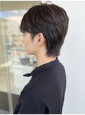 メンズ×センターパートウルフ