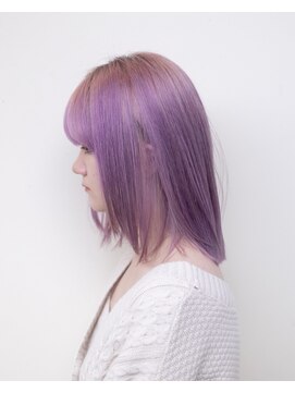 ルプラ ブリリアント(le-pla brilliant) 切りっぱなしボブ/フェイスレイヤー/ラベンダー/ピンク/ルーツ