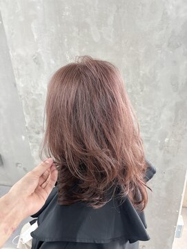 リベルテ 上板橋(liberte) 魅せるグレーヘア×ピンクベージュ